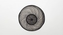 Bol noir, rythme 5.0823. Dimensions : diameter 122mm, height 107mm. Borosilicate glass. - Laurence Brabant Alain Villechange