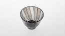 Bol noir, rythme 6.0823. Dimensions : diameter 125mm, height 103mm. Borosilicate glass. - Laurence Brabant Alain Villechange