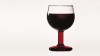 VERRE ROUGE. Revisited wine glass with an hollow foot and leg which enable colours variations. The leg becomes clear red and the foot medium red.<br />Dimensions : diameter 72mm, height 130mm.<br /><br />Photographic credit : Aline Princet. - Laurence Brabant Alain Villechange