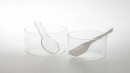 HOT CUTS. Spoons with an irregular and soft edge moving like waves. <br />Dimensions : lenght 225mm.<br /> <br />Photographic credit : Xavier Nicostrate. - Laurence Brabant Alain Villechange